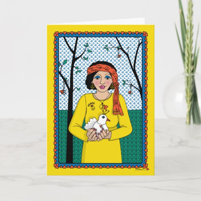 Ruhe der Mind_B_Greeting-Karte Karte (Vorderseite)