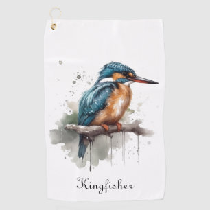 Ruhe des Eisvogels Golfhandtuch