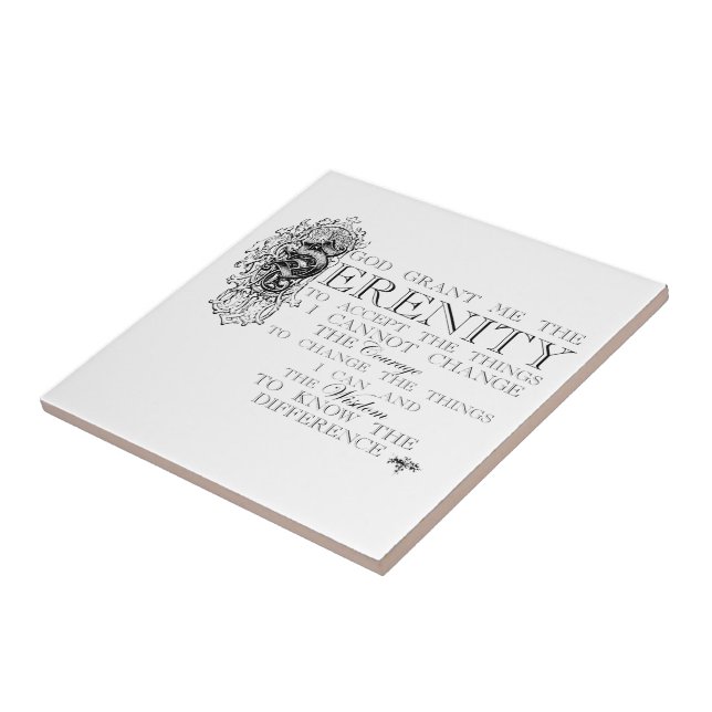 Ruhe-Gebet Fliese (Seite)