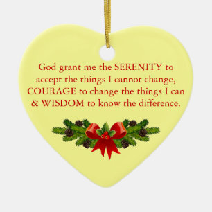 Ruhe-Gebet Keramik Ornament