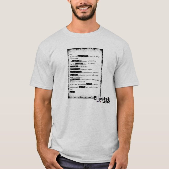 Ruhe-Gebet T-Shirt (Vorderseite)