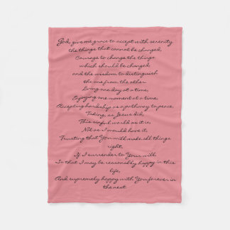 Ruhe-Gebets-Decke Fleecedecke