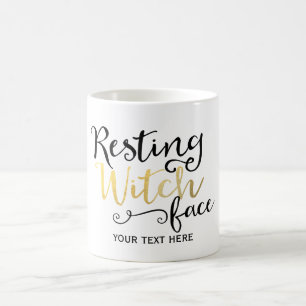 Ruhe Gesicht Hexe Halloween Tasse