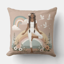 Ruhe im Balance Boho Yoga Pillow Kissen