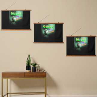 Ruhe im Geist Wandteppich Mit Holzrahmen