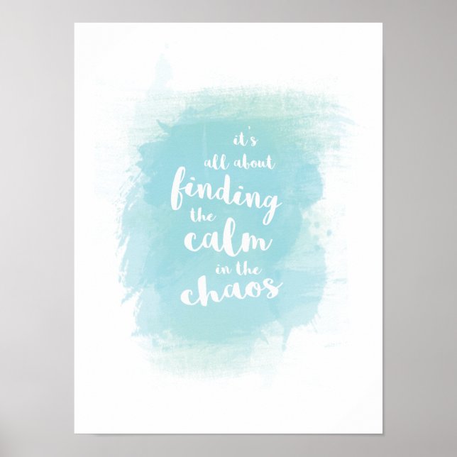 Ruhe in der kalligraphischen Kalligraphieposte des Poster (Vorne)