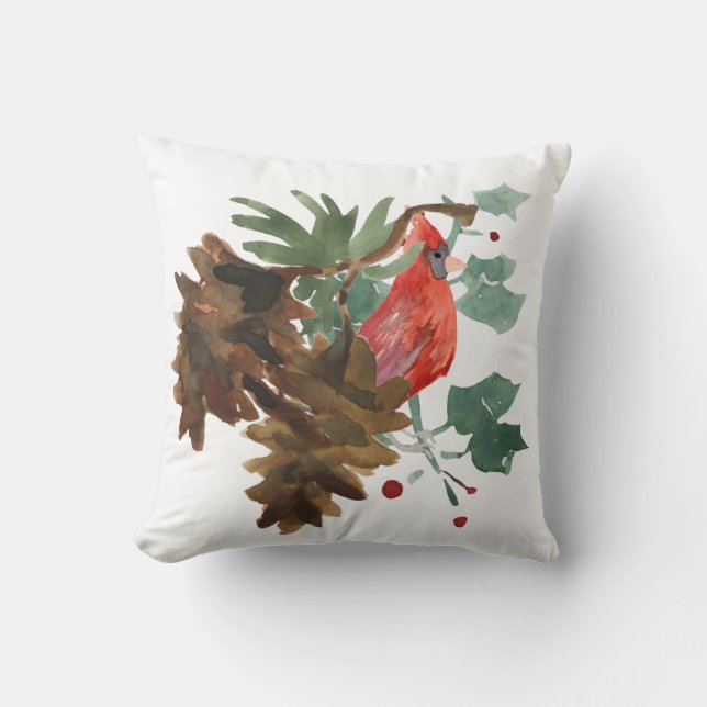Ruhe in der Natur Holiday Throw Kissen (Vorderseite)