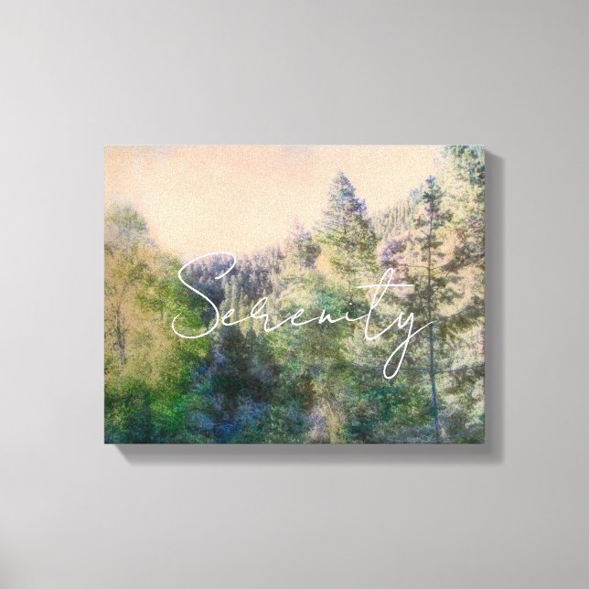 Ruhe in der Natur Pinienwälder Landschaft Leinwanddruck (Vorderseite)