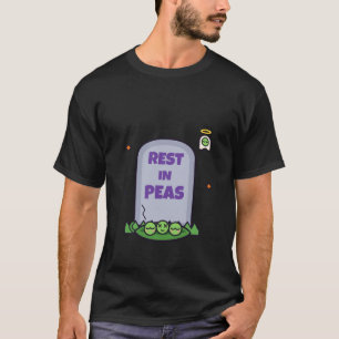 Ruhe in Erbsen Lustiges Halloween-Erbse-Wortspiel- T-Shirt