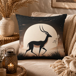 Ruhe in Motion Antelope Inspiriert Kissen