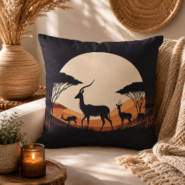 Ruhe in Motion Antelope Inspiriert Kissen