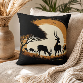 Ruhe in Motion Antelope Inspiriert Kissen