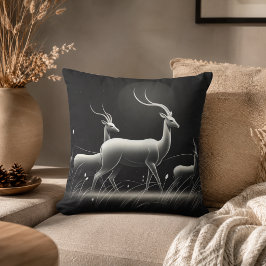 Ruhe in Motion Antelope Inspiriert Kissen
