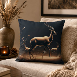 Ruhe in Motion Antelope Inspiriert Kissen