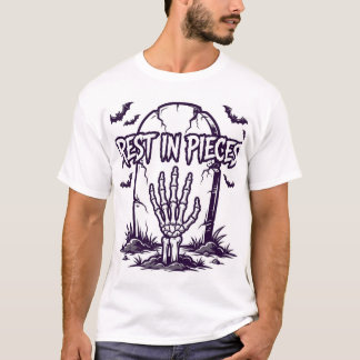 Ruhe in Stücken Skelett Halloween-Shirt T-Shirt