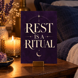 Ruhe ist ein Ritual Kunstprint Poster