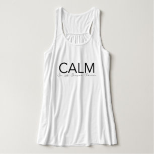 Ruhe ist eine Superyoga-Typografie des Power- Tank Top