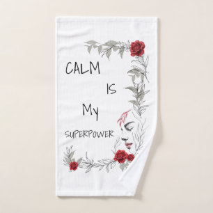 Ruhe ist mein Superheld Selbstvertrauen & Zuvers Handtuch