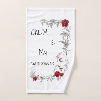 Ruhe ist mein Superheld | Selbstvertrauen & Zuvers Handtuch