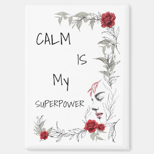 Ruhe ist mein Superheld Selbstvertrauen & Zuvers Magnet