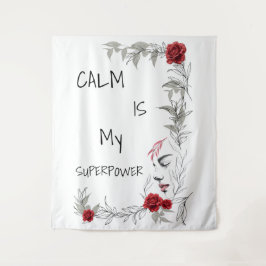 Ruhe ist mein Superheld | Selbstvertrauen & Zuvers Wandteppich