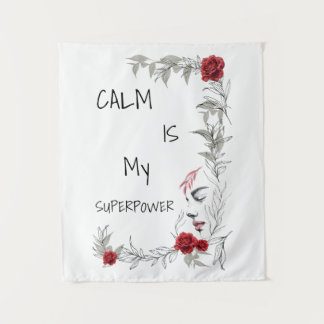 Ruhe ist mein Superheld | Selbstvertrauen & Zuvers Wandteppich