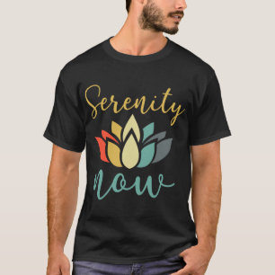 Ruhe jetzt farbenfroher Lotos Freund T-Shirt