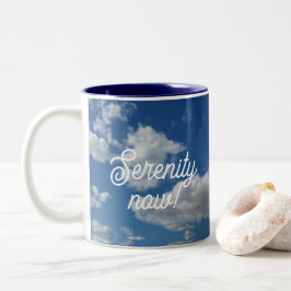 Ruhe jetzt! zweifarbige tasse