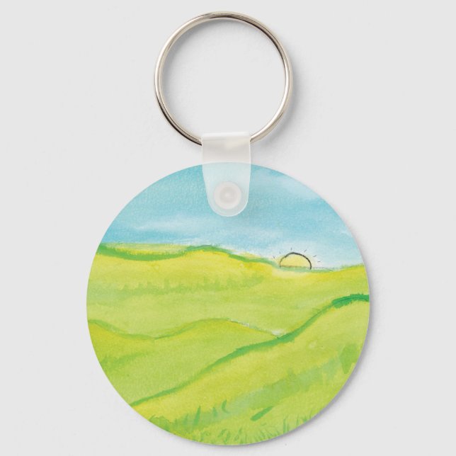 Ruhe Landschaft - KinderKunst für CHOC Schlüsselanhänger (Vorderseite)
