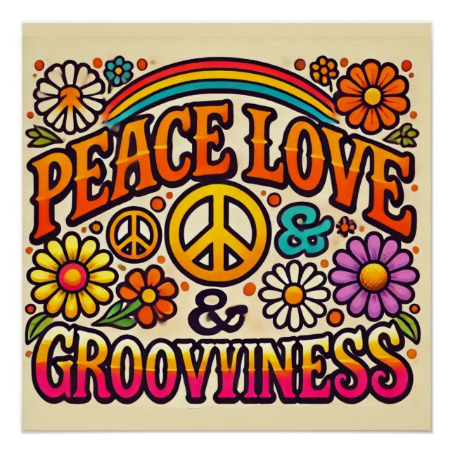 Ruhe, Liebe & Erfrischung Glossy Poster (Vorderseite)