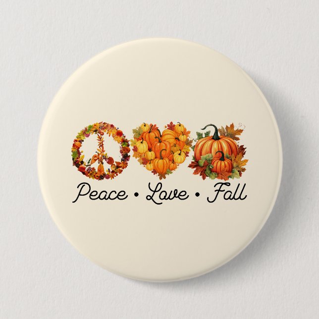 Ruhe, Liebe, Herbst - Gemütliche Herbstwochen mit  Button (Vorderseite)