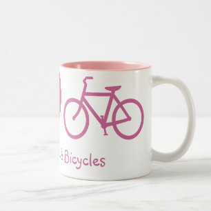 Ruhe, Liebe und Fahrräder Tasse