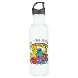 Ruhe, Liebe und Sesamstraße Edelstahlflasche