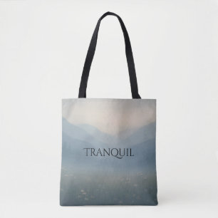 Ruhe - Misty Mountain Scene Tote Bag Tasche