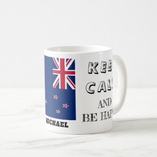 Ruhe mit neuseeländischer Flagge behalten Kaffeetasse