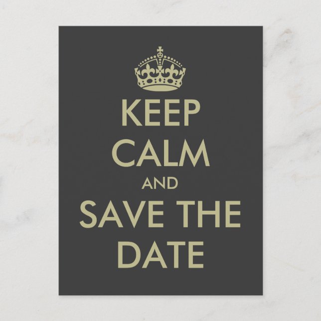 Ruhe Save the Date nach Karte behalten | Imitat (Vorderseite)