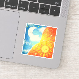 Ruhe, Sonne und Mond Aufkleber