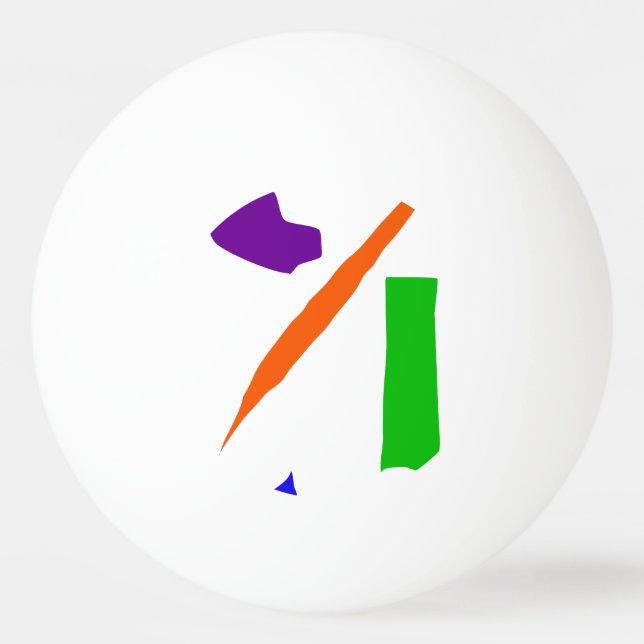 Ruhe sprechen tischtennisball (Vorderseite)