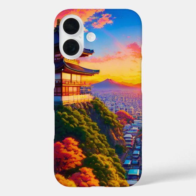 Ruhe über der Metropole iPhone 16 Hülle (Rückseite)
