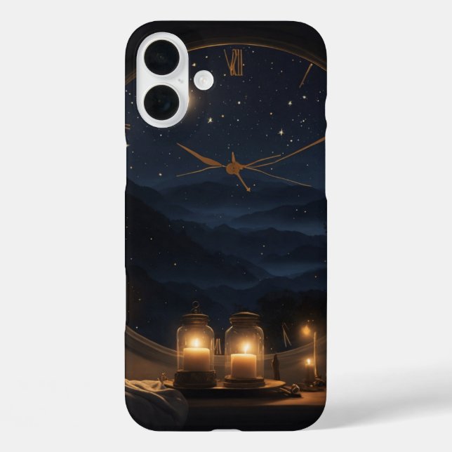 Ruhe um Mitternacht iPhone 16 Plus Hülle (Rückseite)