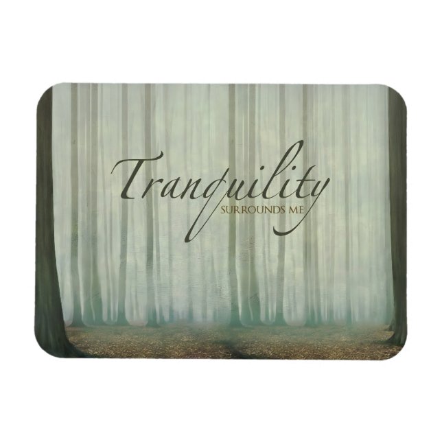 "Ruhe umgibt mich" Motivation Affirmation Magnet (Horizontal)