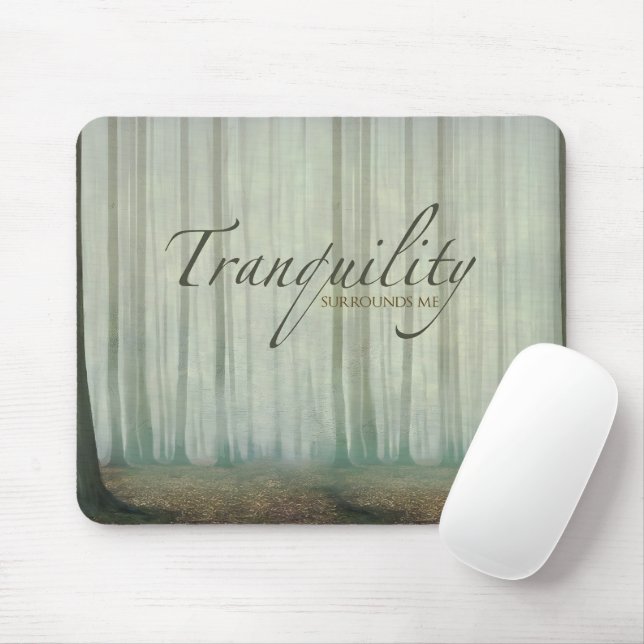 "Ruhe umgibt mich" Motivation Affirmation Mousepad (Mit Mouse)