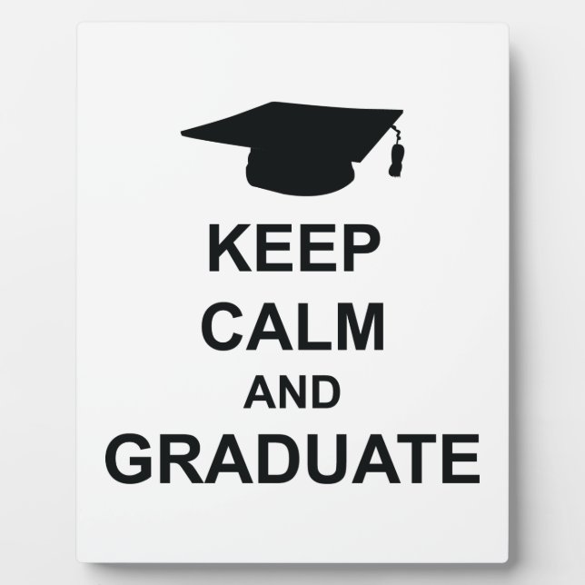 Ruhe und Abitur behalten Fotoplatte (Vorderseite)