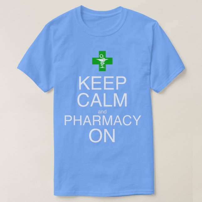 Ruhe und Apotheke auf 1 behalten T-Shirt (Design vorne)