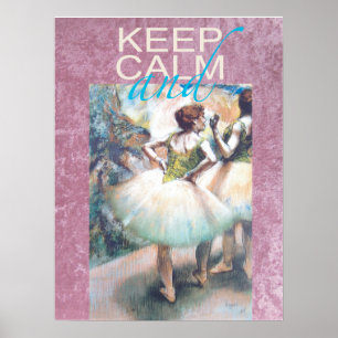Ruhe und Ballett auf einem einzigartigen Geschenkp Poster