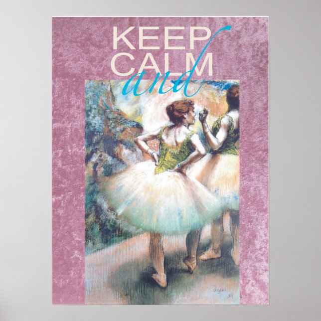 Ruhe und Ballett auf einem einzigartigen Geschenkp Poster (Vorne)