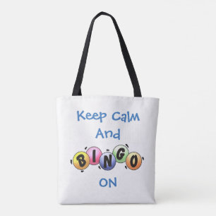 Ruhe und Bingo auf *Persönliche Gestaltung behalte Tasche