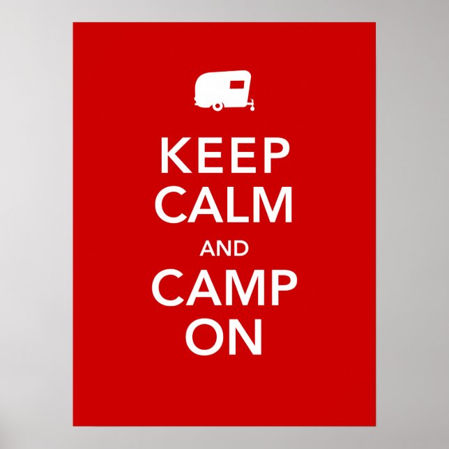 Ruhe und Campingplatz behalten - RV Glamping Poste Poster (Vorne)