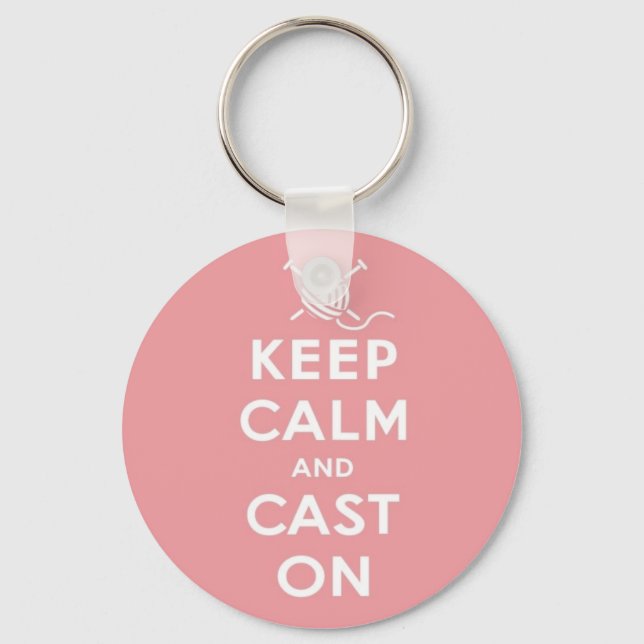 Ruhe und Cast auf Keyring behalten Schlüsselanhänger (Vorderseite)