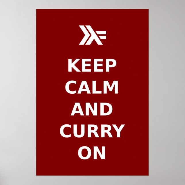 Ruhe und Curry behalt on Poster (Vorne)